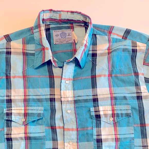 - Vintage American Hero Western Mens shirt L - Picture 1 of 2